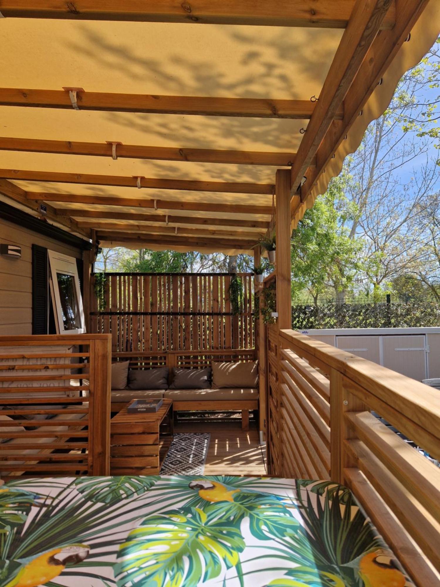 Camping La Carabasse Vias-Plage-T4 Climatise,Tout Confort, Emplacement Calme ! Esterno foto