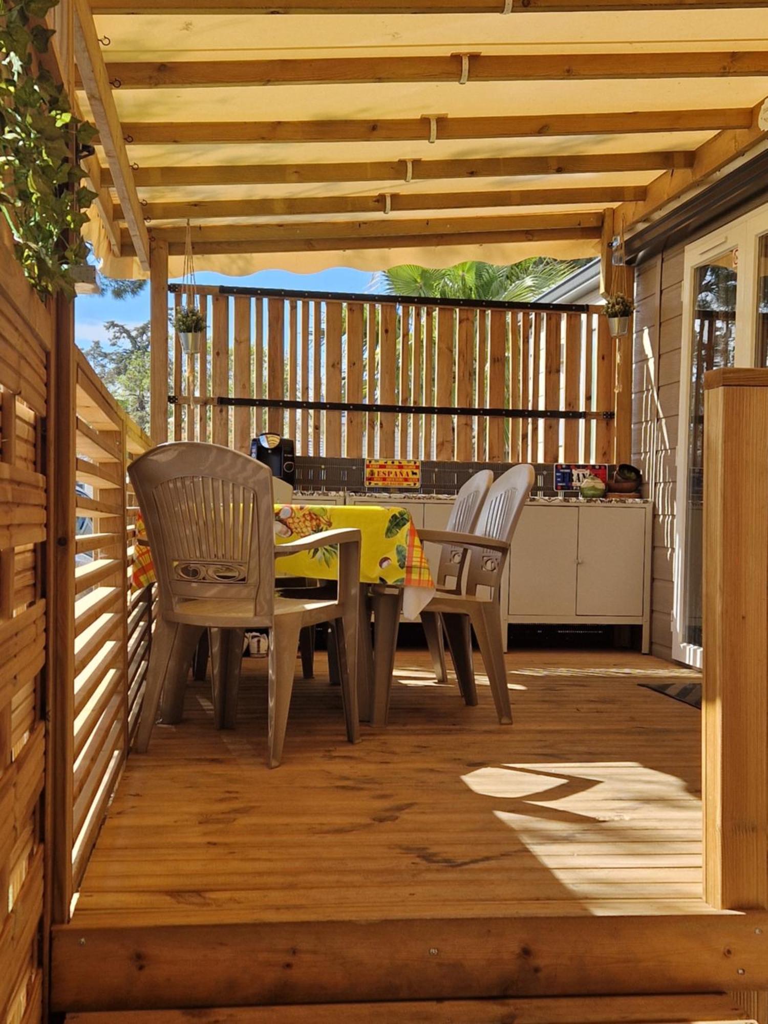 Camping La Carabasse Vias-Plage-T4 Climatise,Tout Confort, Emplacement Calme ! Esterno foto